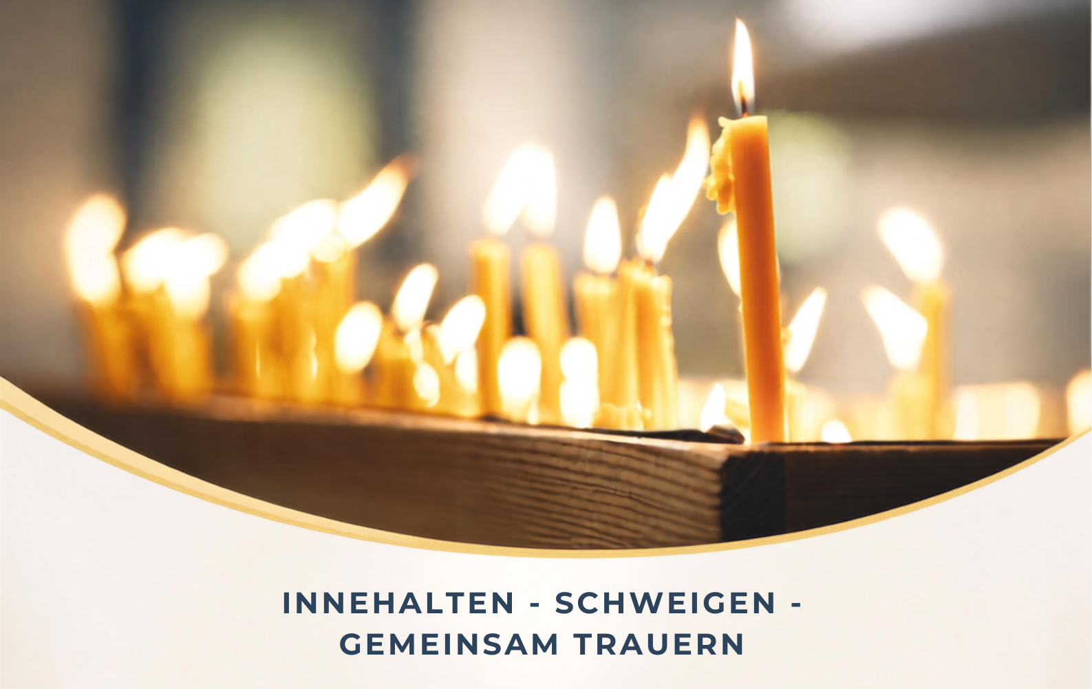 Plakat Andacht Bergfelde