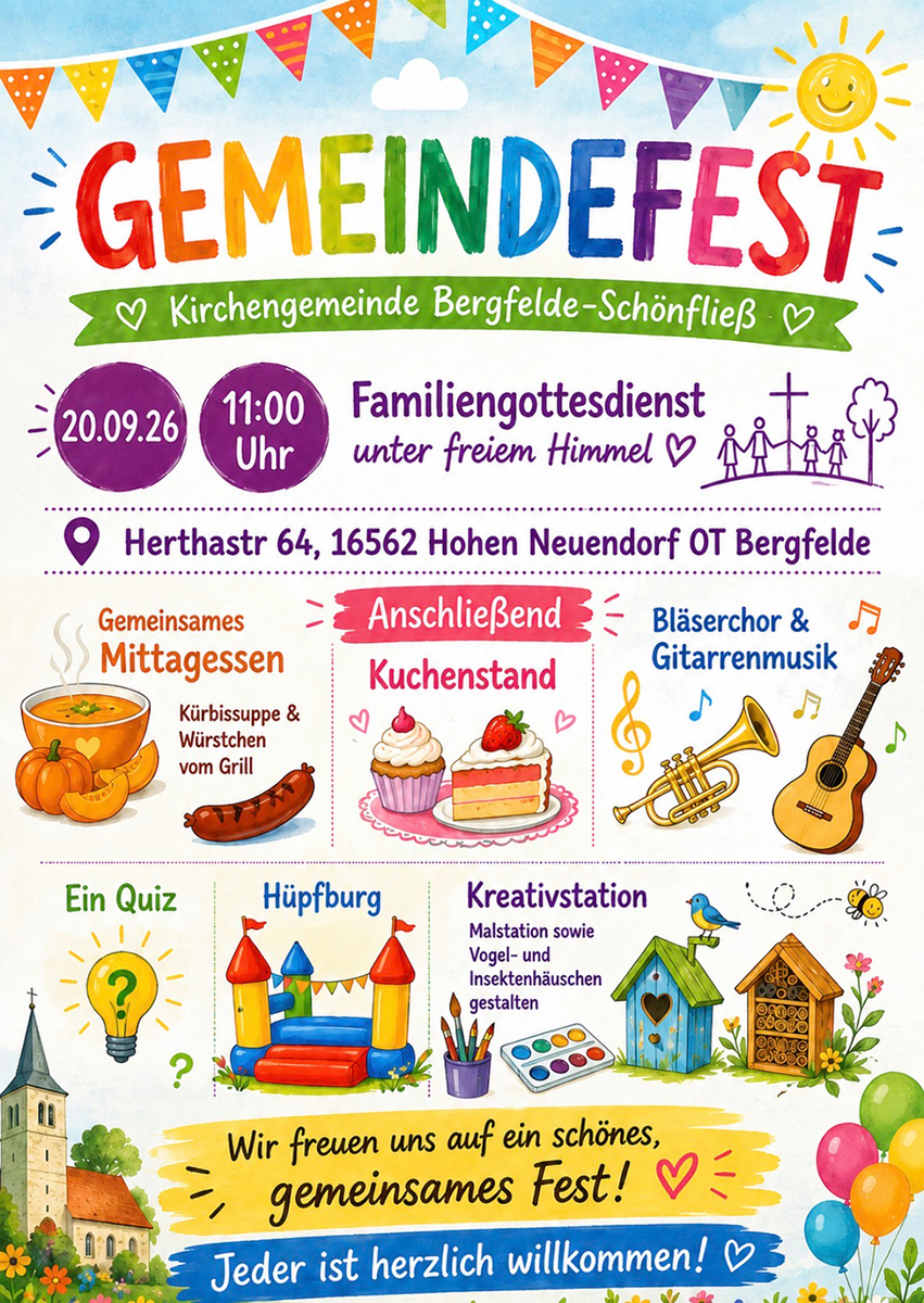 Plakat Gemeindefats am 20.09.2026